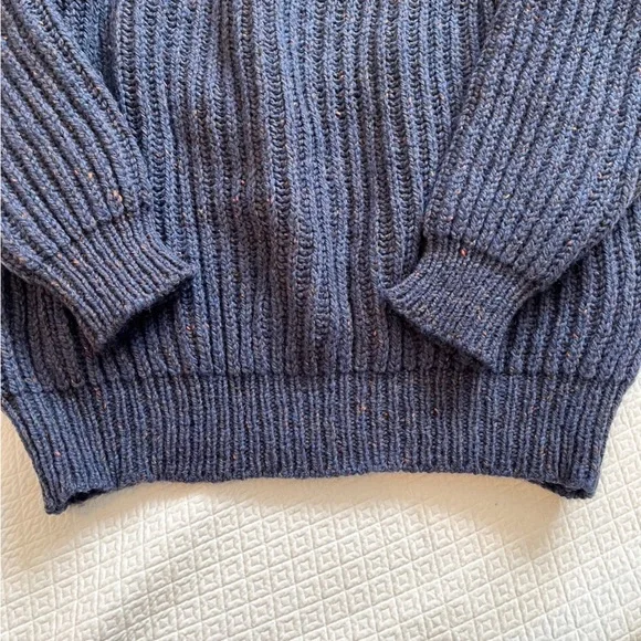 Vintage Men’s Henry Miller Fisherman British Wool Knit Sweater Size XL - Picture 4 of 9